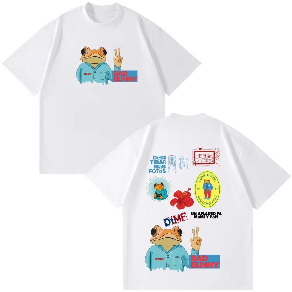 2026 New Bad Bunny DTMF Debi Tirar Mas Fotos Album Vintage Graphic‑Print Unisex Short‑Sleeve T‑Shirt, Casual Summer Top