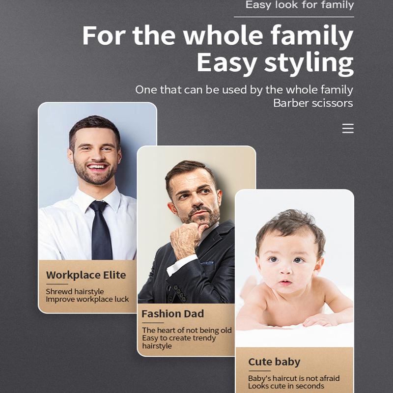 Профессиональный электрический парикмахерский набор, электрическая машинка для стрижки волос, бритва, ножницы для стрижки волос с легкой головкой, перезаряжаемая машина для стрижки волос для мужчин
