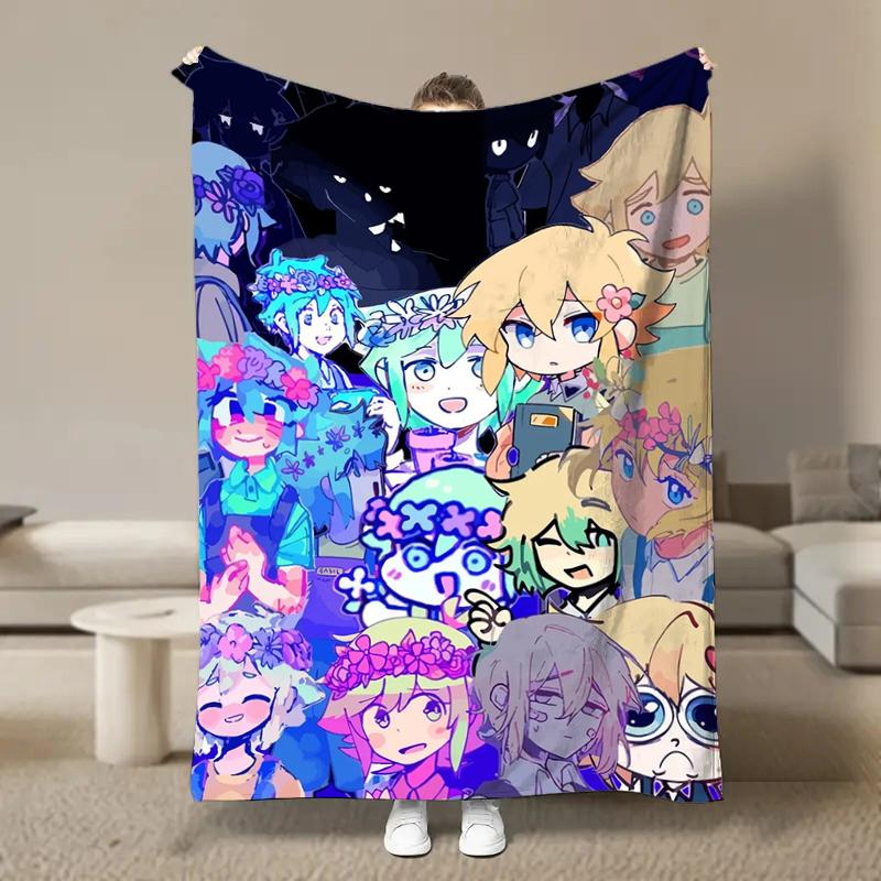 Hot Horror Video Game O-Omori Flannel Blanket Fluffy Children and Adults Sofa Plush Bedspread Throw Lunch Blanket for Sofa Bed