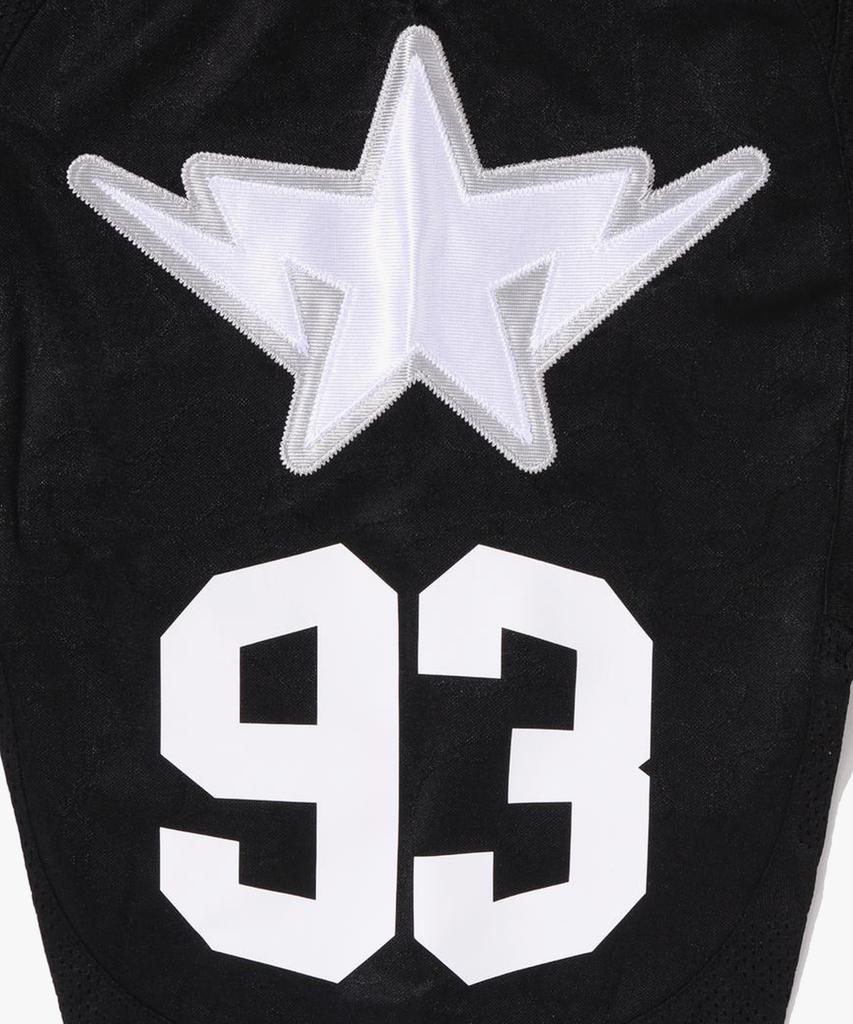 Bape Line Camo Multi-Logo Crop Fit Football Jersey (M) Black