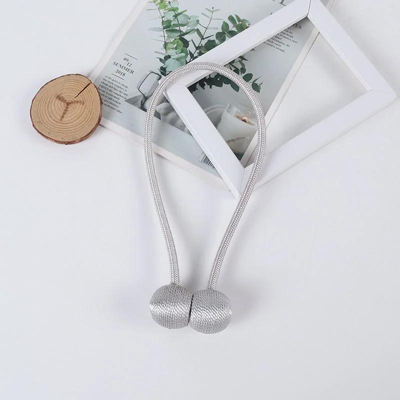 1/2/4 шт. Магнитные подхваты для штор в виде шаров Завязки Вспомогательные стержни Аксессуары Зажимы-пряжки Крючки Держатели Домашний декор