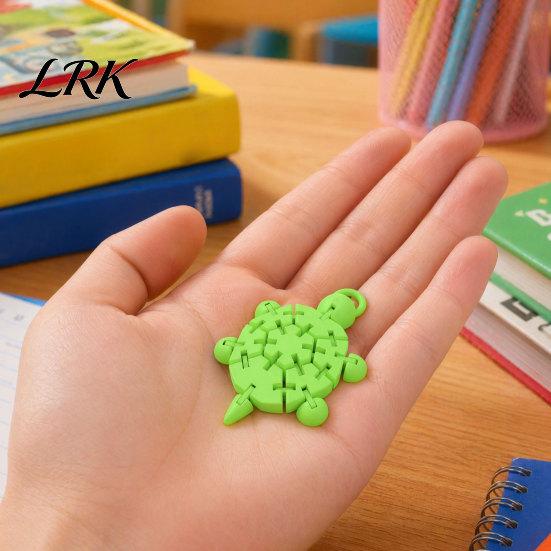 Декоративная фигурка черепахи для книжной полки, шарнирная фигурка, 3D-печатная милая черепашка с подвижными гибкими суставами, игрушка-рептилия для стола, снятие стресса