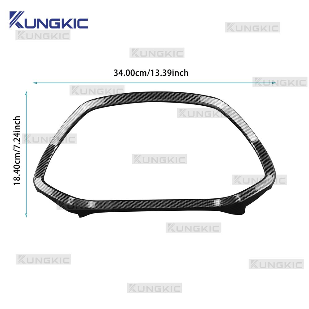 For Renault Captur 2020 2021 2022 2023 2024 2025 2026 for Renault Kaptur ABS Carbon Fiber Pattern Speedometer Instrument Frame