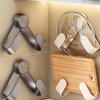 Suction Cup Rotating Pot Lid Rack Chopping Board Cutting Board Hooks Kitchen Multifunctional Nail-free Wall Mounted Shelves
