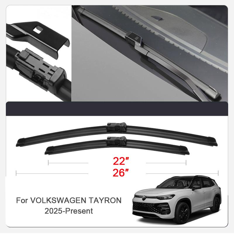 2шт автомобильные лезвия резиновые дворники для лобового стекла Volkswagen Altas Teramont Golf ID.3 ID.4 ID.5 ID.6 ID.7 JETTA TAOS T-CROSSTOUAREG