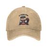 Vintage Bobr Kurwa Baseball Cap for Unisex Women Distressed Denim Snapback Cap Bober Outdoor Activities Adjustable Caps Hat