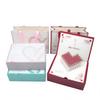 New Arrival 2024 Valentine's Day Romantic Heart-Fluttering Bronzing Cardboard Gift Box for Girlfriend Earrings Ring Necklace