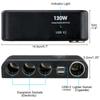 4 Way Multi Socket Car Cigarette Lighter Splitter USB Charger Adapter 12V 24V