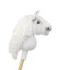 Hobby Horse Small Premium Stick Horse White with White Mane A5