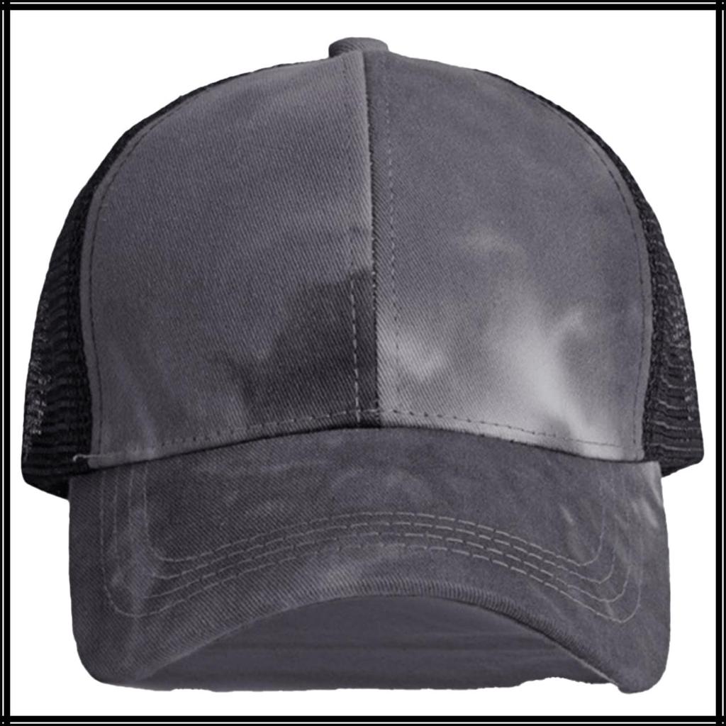 Mesh Cap Marble Pattern Hat Sports Running Outdoor CA637 [White Fang] Women's (Sky Blue)