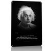 Albert Einstein Tin Poster Customized Wall Art Retro Vintage Metal Signs for Fans Room Interior Accessories Desk Decor House
