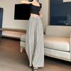 Loose Casual Printed Stripe Wide Leg Pants Cross Border Women's Summer Pants Women Draped Pant