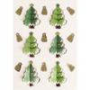 Stickers 3D - MegaCrea DIY - Holographique - Sapin - 4cm - 6 Pcs