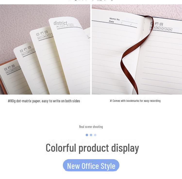 Мягкий кожаный деловой блокнот формата А5 с индивидуальным логотипом