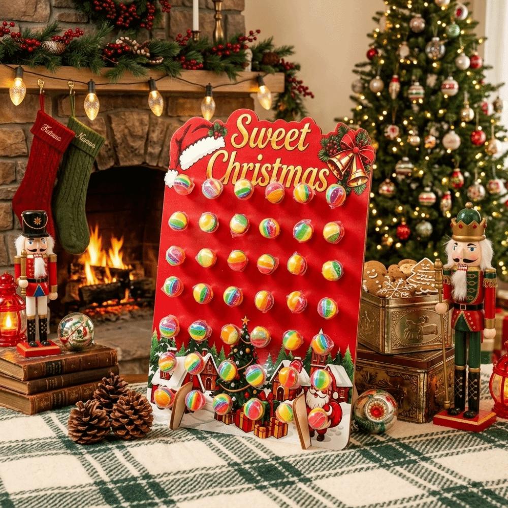with 2 Support Brackets Lollipop Display Rack Wooden Candy Display Stand New Year Party