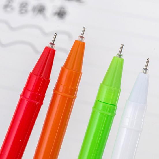 4Pcs Christmas Gel Ink Pens Cartoon Snowman Deer Design Smooth Writing Comfortable Grip Kids Pens Christmas Party Favors