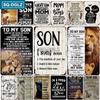 [SQ-DGLZ] To My Son Poster Love Metal Sign Vintage Plaque Tin Sign Plate Wall Room Decor For Bar Club Man Cave Art Painting Gift