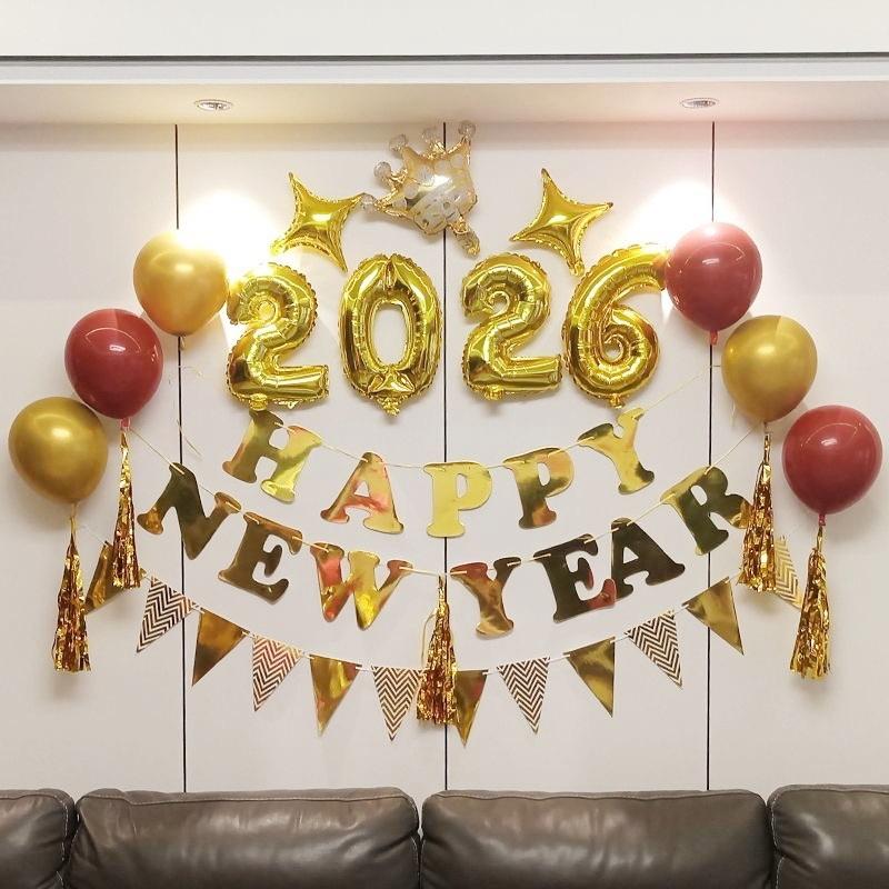 Цифровые шары Фольгированные шары Розовое золото Цифровые Globos Свадьба С Днем Рождения Украшение для вечеринки Принадлежности для детского душа