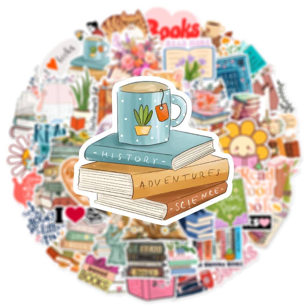 10/25/50 шт. Наклейки «Книги Граффити Чтение» для DIY Скрапбукинга Канцелярских принадлежностей Чемодана Бутылки с водой Телефона Ноутбука Гитары Игрушки