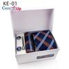 Cozy Up Ties for Men Set with Pocket Square Cufflink and Tie Clip | Necktie Handkerchief In Gift Box for Wedding
