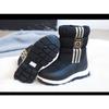 Fashion Versatile Children's Snow Boots Winter New Children's High-top Winter Boots Classmates Velvet Warm Cotton Boots