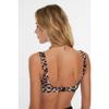 Верх бикини на косточках с узором в виде листьев Tbess21bu0008