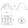 Instant Tent Olive Green 305 x 275 x 190 cm Polyester and Steel