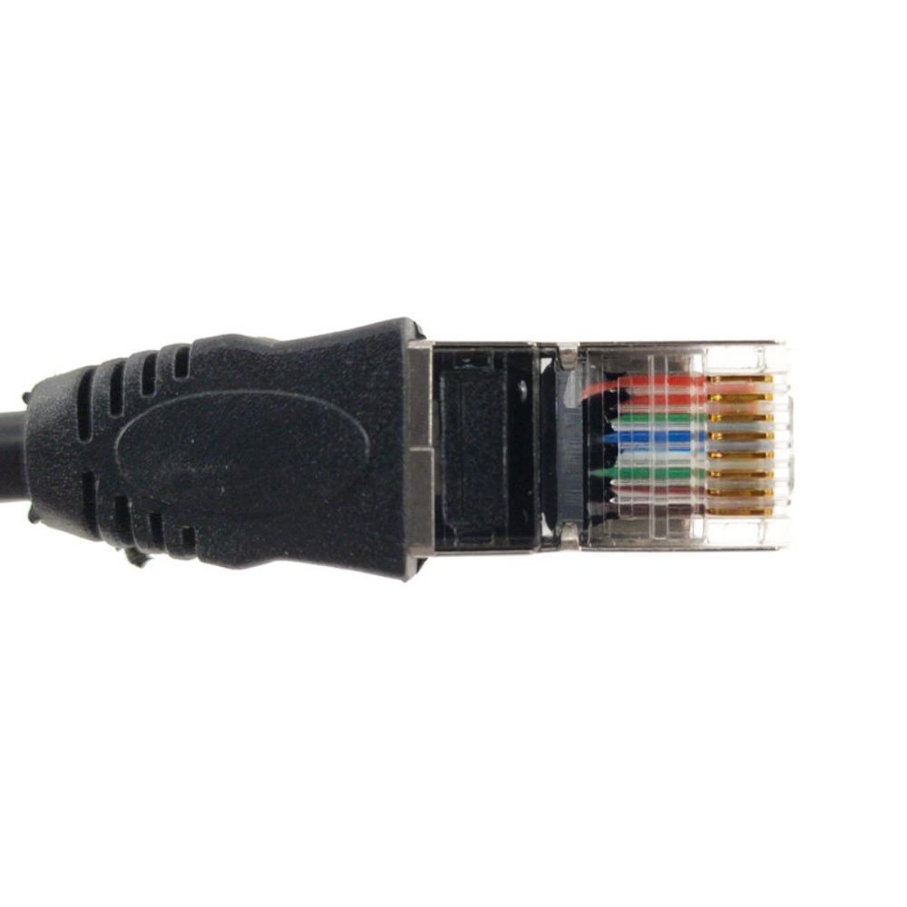 Right Angle Screw Panel Ethernet LAN Cord Network Wire RJ45 Cable Panel Mount Extension Cable