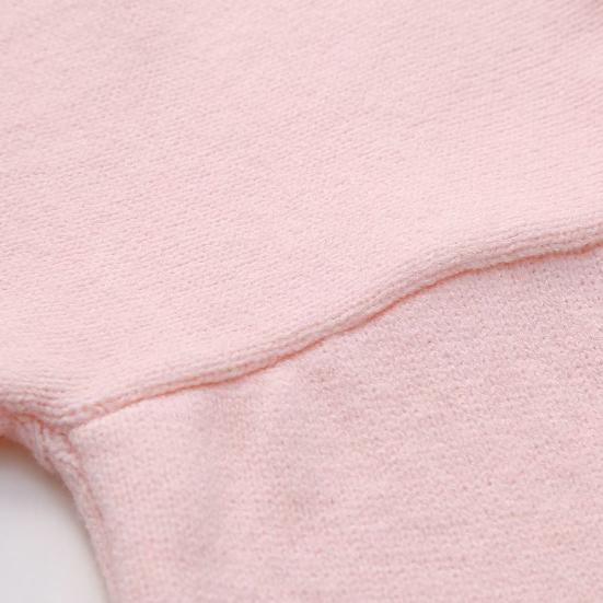 Женский свитер с круглым вырезом, длинным рукавом, однотонный, свободный крой, трикотажные топы с ребристой отделкой, повседневные пуловеры