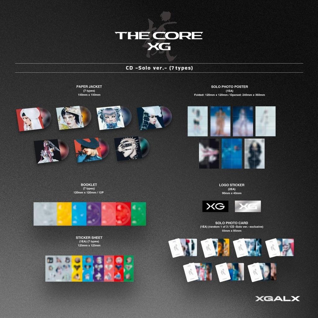 XG [THE CORE - KAKU] 1-й полноформатный альбом (Сольная версия.)
