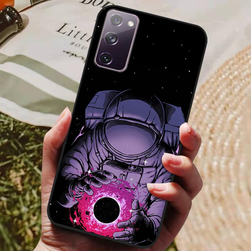 For Samsung Galaxy S20 FE S20FE Case Fashion Silicone Cover For Samsung S20 Fan Edition S20 Lite S 20 FE Phone Case Black Bumper