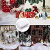 Artificial Cotton Christmas Snow Blanket Simulation DIY Fake Snow Carpet Reusable Decoratiive Christmas Snow Roll Mat