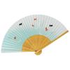 Painted Folding Made In White Goldfish Scented High-quality Fan, Japan, Bamboo, Medium-sized Engraving, Pearlescent, Design,