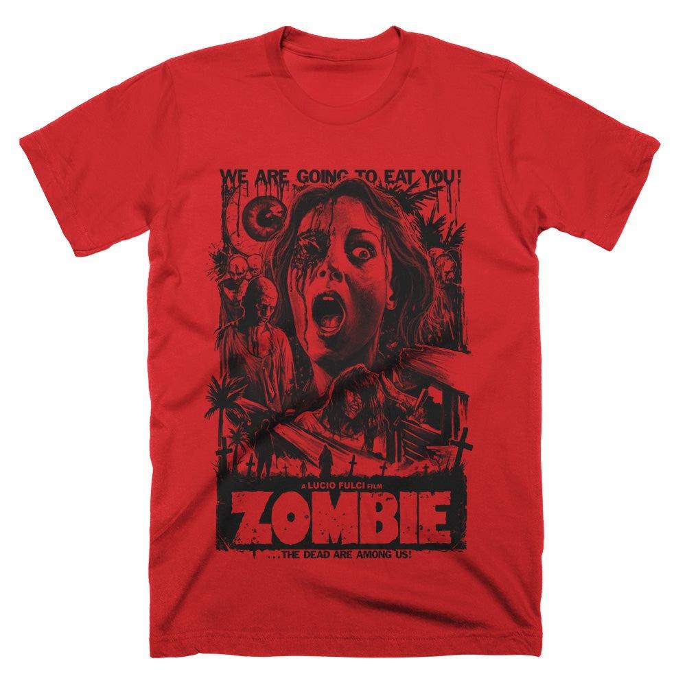 Zombie TShirt Unisex Summer Lucio Fulci Italian Zombie Horror Graphic Short Sleeve Oversized Streetwear Loose Fit Horror Fan Tee
