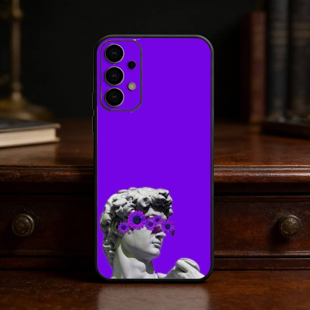 Art Aesthetic David Eyes phone Case For Samsung S25,24,21,22,23,30,Ultra,20,Plus,Fe,Lite,Note Soft Black Cover