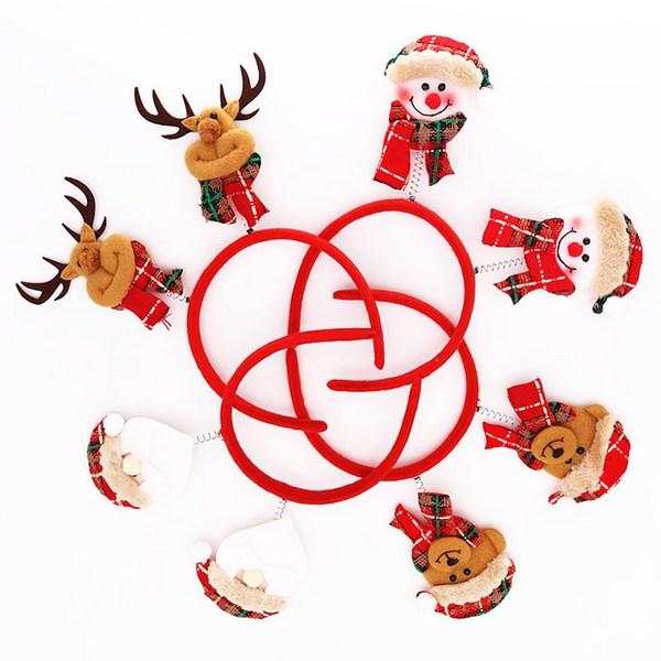 Горячая сделка Санта 5-предметный набор Весенний рождественский ободок Рудольф Прыгающий Прыгающий