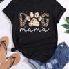 Трендовые женские футболки с принтом «Trend Dog Mama», модные футболки с мультяшным графическим принтом, одежда, женская футболка, короткий рукав, повседневные футболки