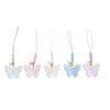 Cute Sweet Butterfly Pendant Phone Lanyard Cellphone Case Strap For Girls  Phone Chains Car Keychain