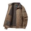 Men's New Autumn and Winter Lamb Velvet Stand Collar Workwear Retro Jacket Loose High-end Top