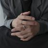 Регулируемое кольцо «Звездный свет», Панк-украшение из нержавеющей стали для мужчин, Удобная посадка для повседневной носки, Идея для подарка