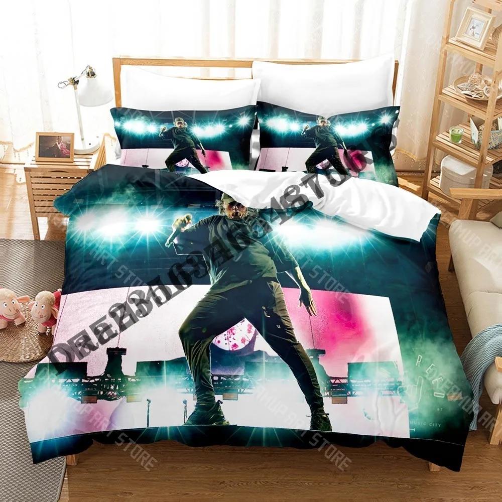 3D Print Falling in Reverse Bedding Set Single Twin Full Queen King Size Bed Set Adult Kid Bedroom Duvetcover Sets Anime Bed