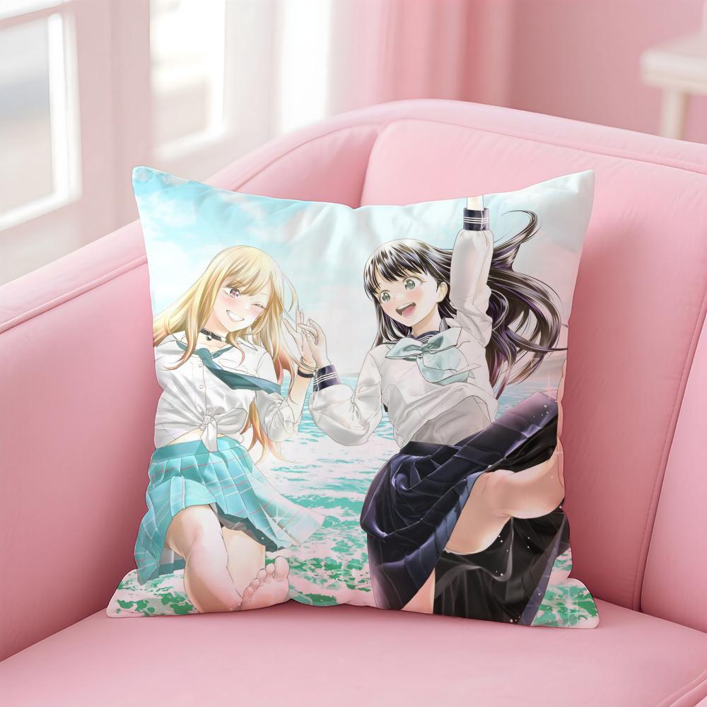 Anime Cartoon TTomorrows My GGirlG Cushion Cover Pillow Case Soft Skin Friendly Fabric Concealed Zipper