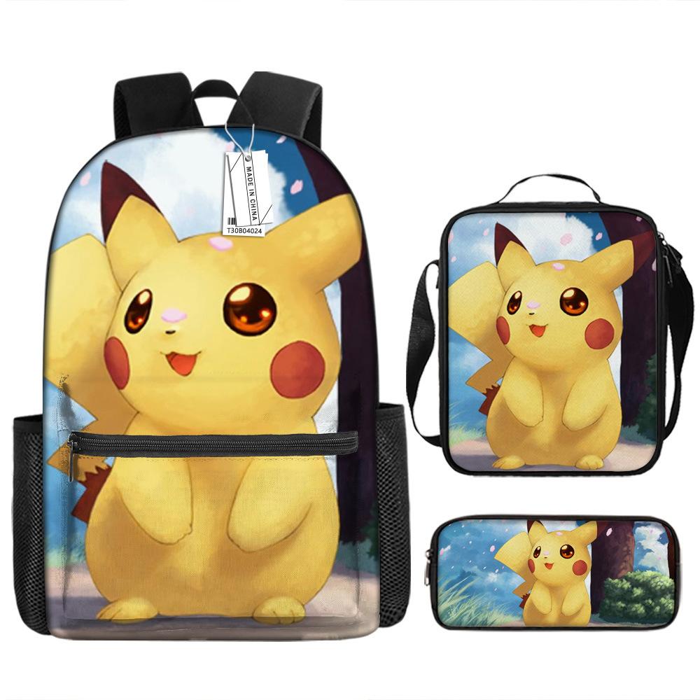 Школьный сезон Студент Школьная сумка Покемон Рюкзак Pokémon Мультяшная сумка Пенал