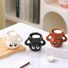 Cartoon Briquette Candle Holder Ceramics Candle Stand Creative Tea Light Candle Holder  Desktop