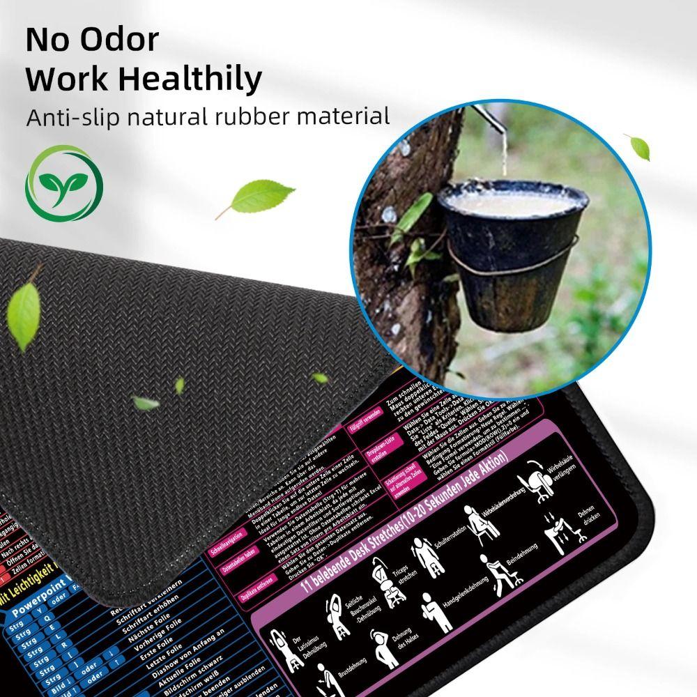 Anti-Slip Base Cheat Sheet Mouse Pad Italian Version Office Desk Mat New Keyboard Pad  Office Desk