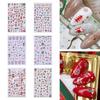 Adhesive Cute Snowman Nail Stickers Snowflake Elk Christmas