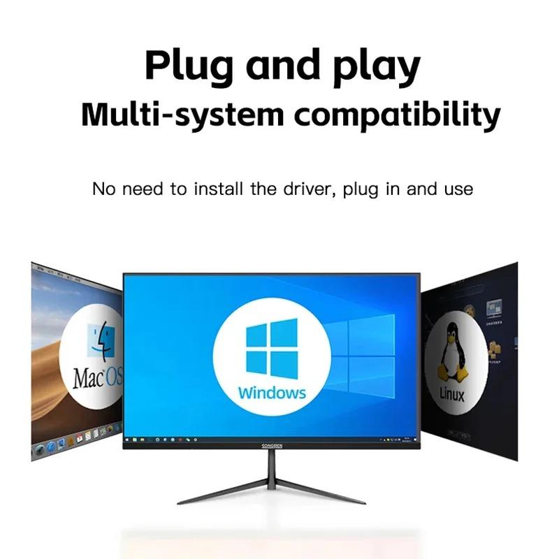 Корпус для жесткого диска 3,5 дюйма USB 3.0 - SATA Внешний жесткий диск Корпус для жесткого диска 5 Гбит/с Высокоскоростной адаптер для 2,5"3,5" SSD Жесткий диск Корпус для ПК Поддержка жесткого диска 10 ТБ