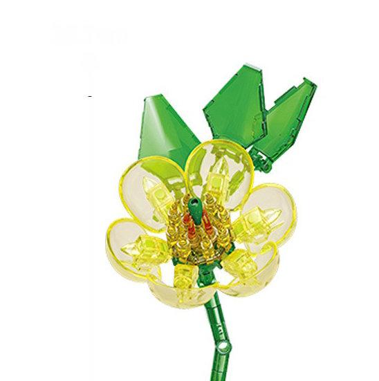 Flower Model Eternal Bouquet Building Blocks Creative Home Desk Plant Decoration Assemble Bricks Educational Toy Girl Kids Gifts