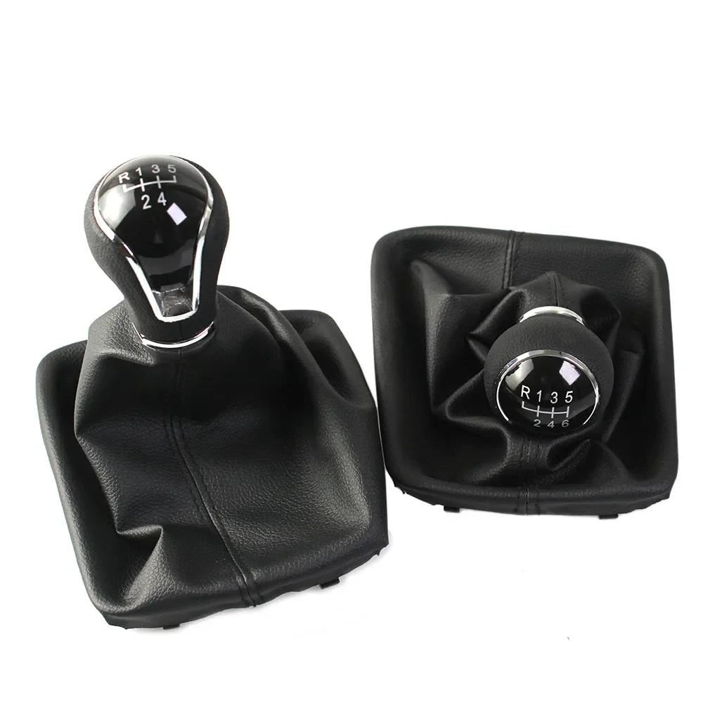 for Seat Leon III MK3 2012-2020 LHD with Shifter Level Stick Gaiter Boot Dust Cover 5/6 Speed Gear Shift Knob New