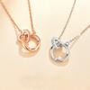 Mobius Ring Necklace Girls Light Luxury Niche Collarbone Chain Year To Give Girlfriend Gift
